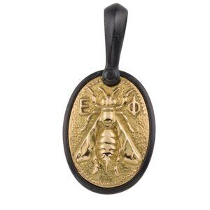 DAVID YURMAN 18K 750 YELLOW GOLD & STERLING SILVER 925 PETRVS BEE AMULET
